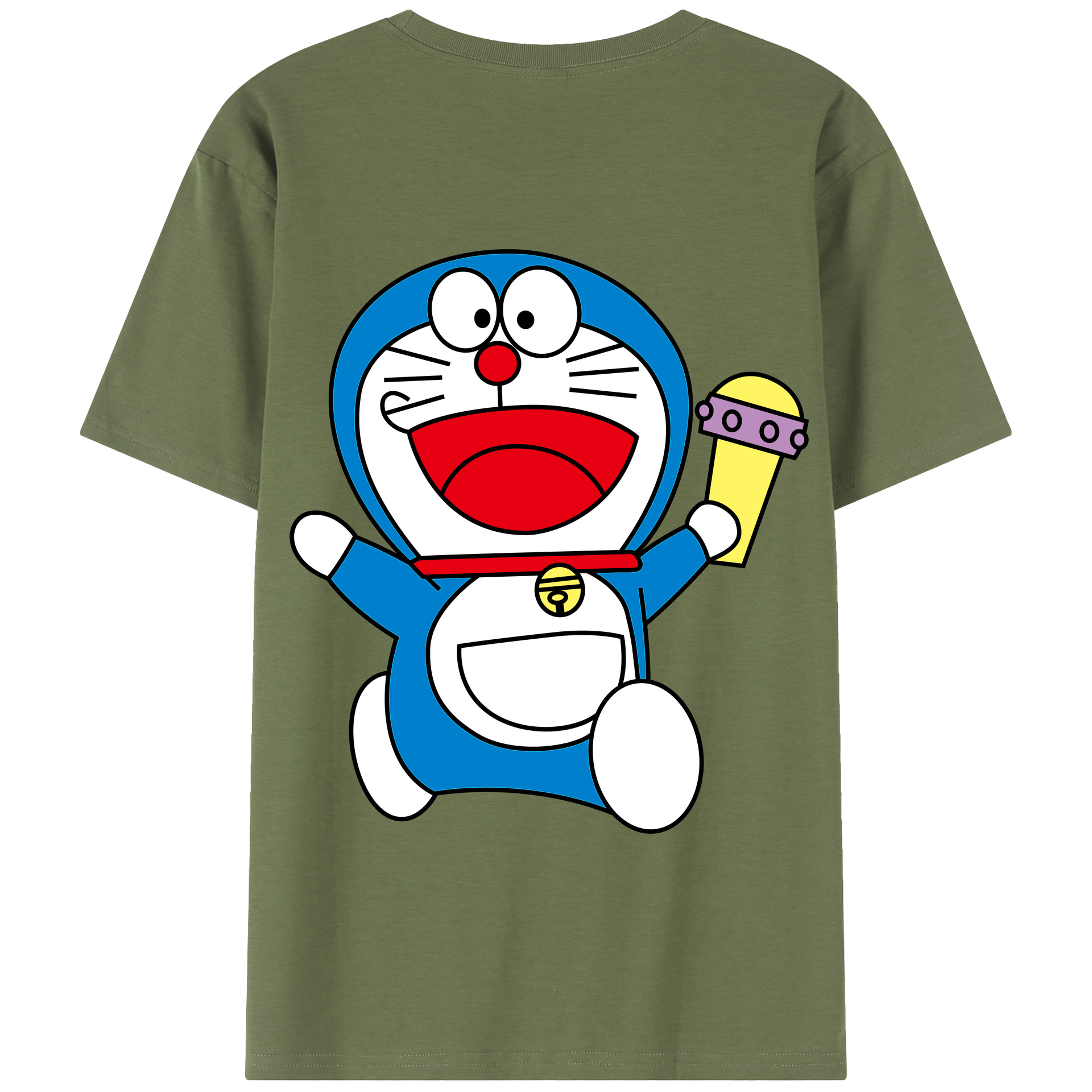（画像用） ドラえもん Doraemon 綿100％半袖Tシャツ（背面プリント）